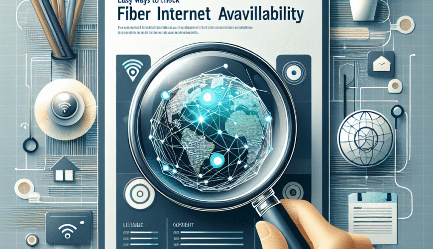 Easy Ways to Check Fiber Internet Availability in Your Area