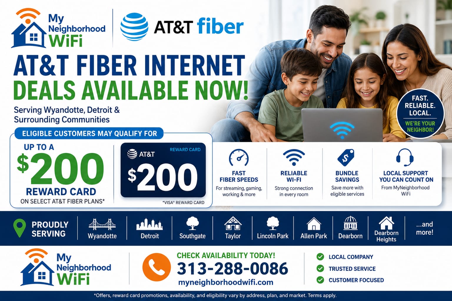 AT&T Business Fiber: Up to $500 Reward Card + Exclusive Mobile Offers